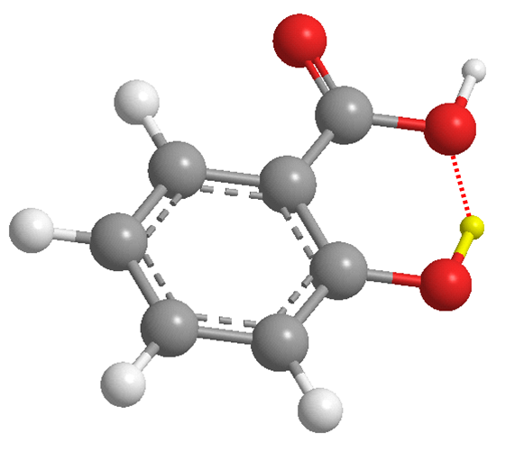acido salicilico enlace hidrogeno